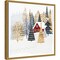 Christmas Chalet I Tree by Victoria Borges Canvas Wall Art Print Framed
